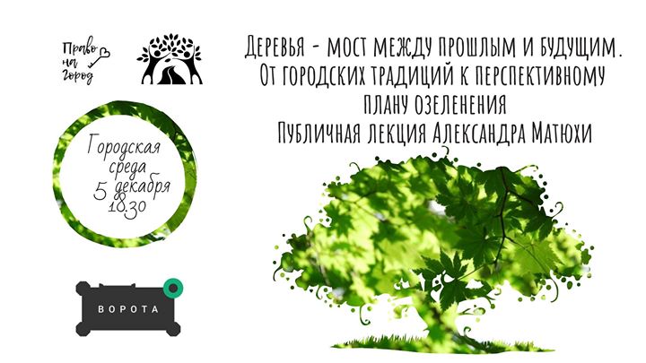 Лекция о перспективном плане озеленения, который отменили